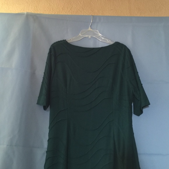 BUNDLED Dressbarn green cowl neck dress size 14 - Picture 3 of 4