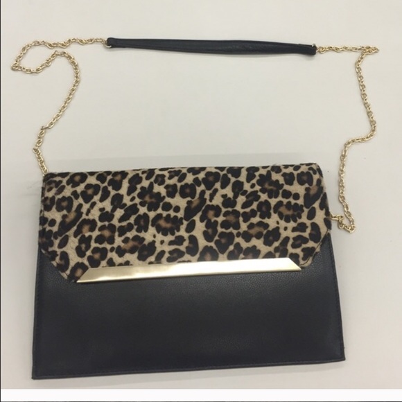 Leopard and Leather Silpada Clutch