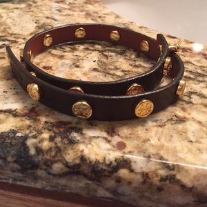 Tory Burch Chocolate Brown Wrap Bracelet