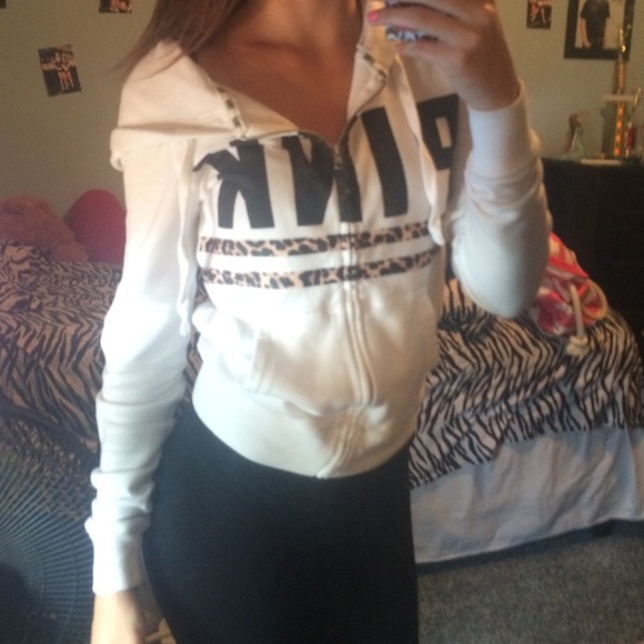 White Victoria secret hoodie