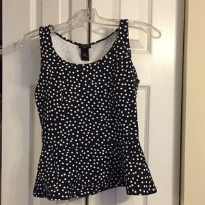 Peplum xsp ann taylor top