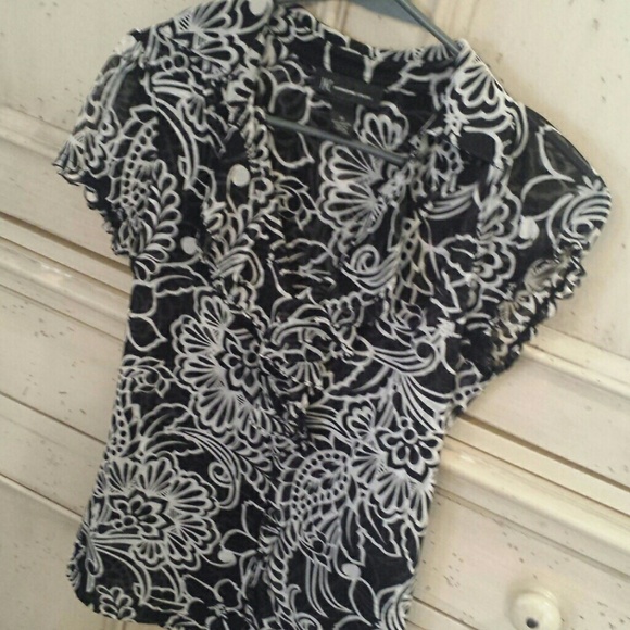 Double sheer floral top