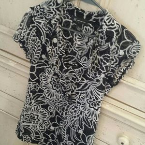 Double sheer floral top