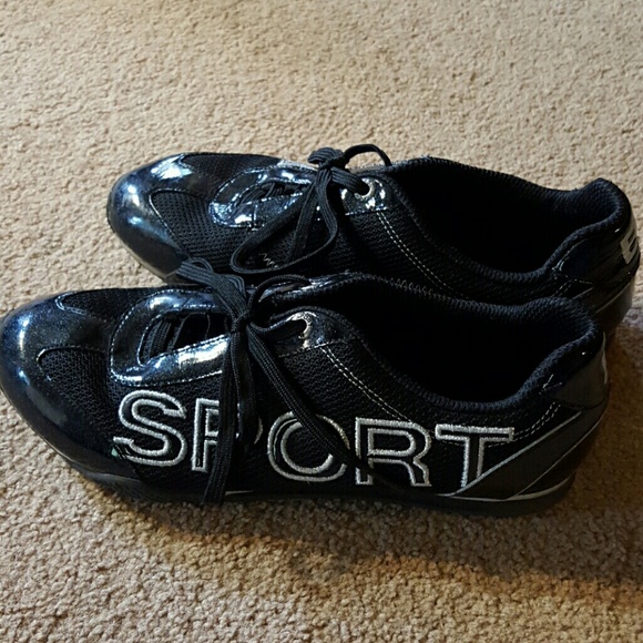 BEBE Sport Patten Leather Tennis Shoes