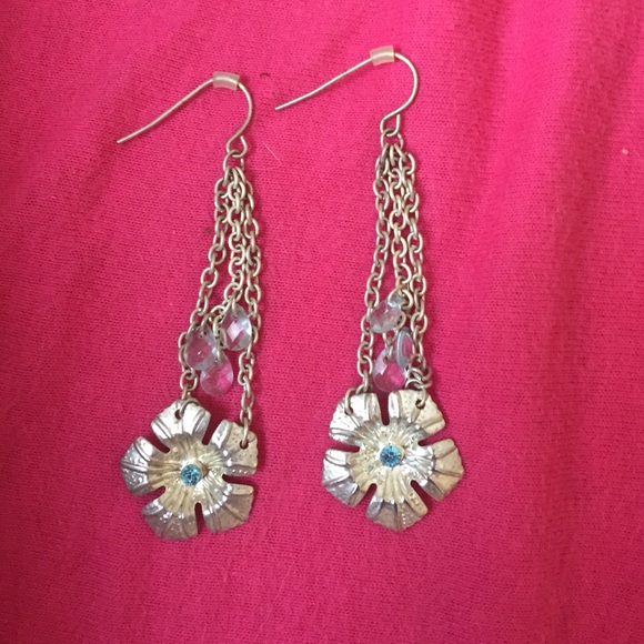 Silver Flower Earrings
