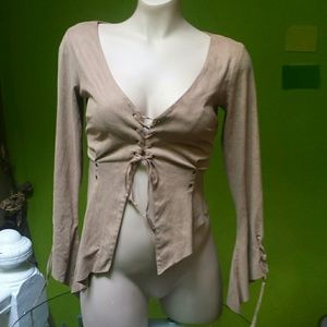 🚫❌    Bebe ultra suede asymmetrical top