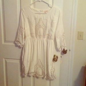 White semi formal dress