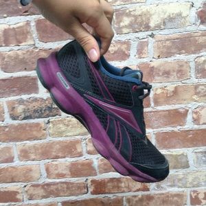 Grey reebok runtone running shoes