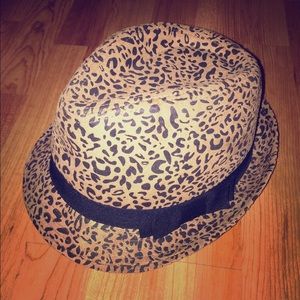 Leopard print fedora