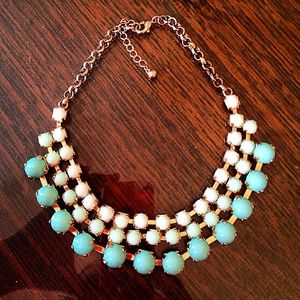 3-toned aqua necklace