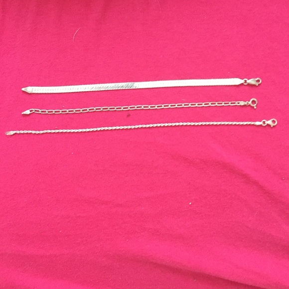3 Sterling Silver Bracelets