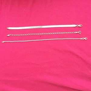 3 Sterling Silver Bracelets