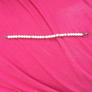 Artificial Pearl & Gold Bracelet