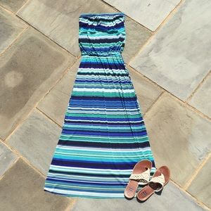 Striped Beach Maxi Dress