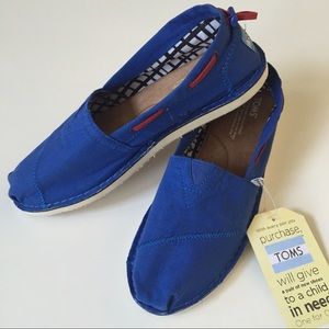 Brand New Blue Toms Shoes