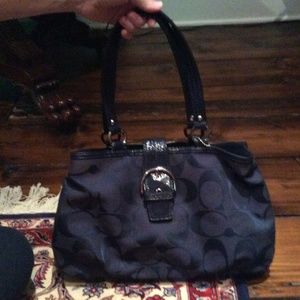 Navy Blue Coach Purse