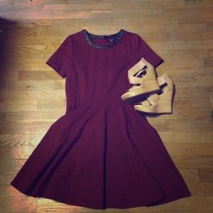 Madewell Leather Detail Dress