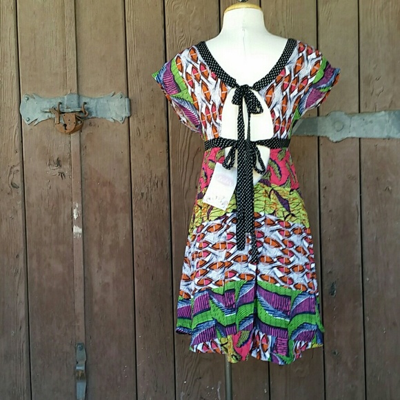 Ethnic Print Dress with Stunning Back Details - Picture 2 of 4