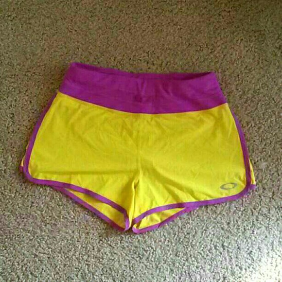 Oakley running shorts with back zip pocket