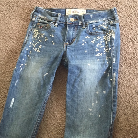 Hollister jeans with jewels