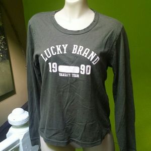 Olive Lucky Brand long sleeve shirt