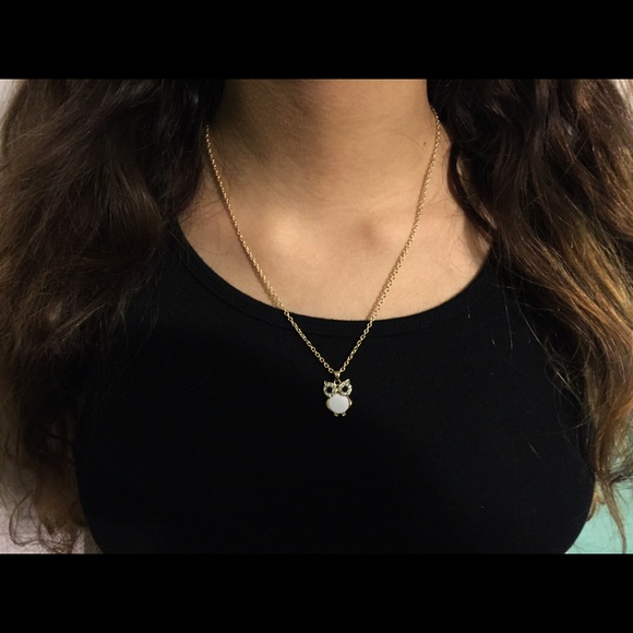 Owl charm necklace