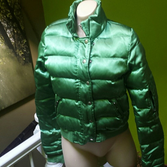 Emerald green Juicy Couture puffer jacket