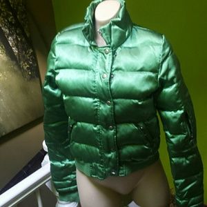 Emerald green Juicy Couture puffer jacket