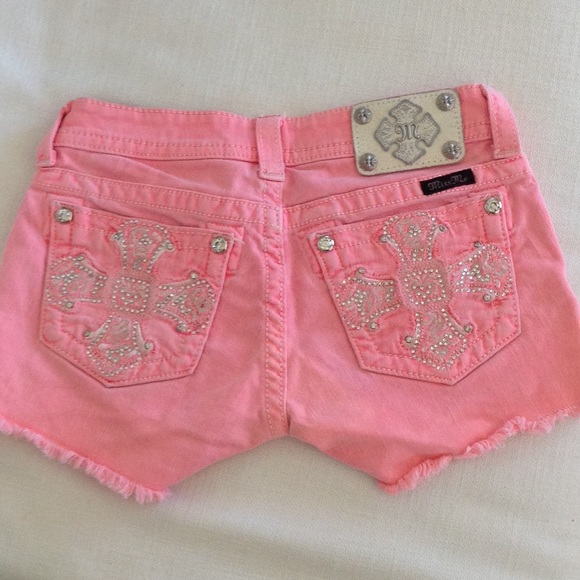 Pink Miss Me Shorts
