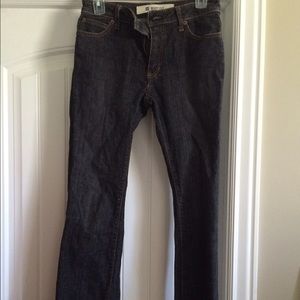 GAP, Boot cut dark indigo jeans.