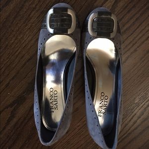 Franco Sarto grey suede size 6