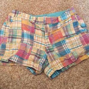 Loft madras shorts