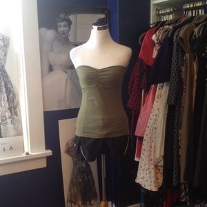 Army Green Tube Top