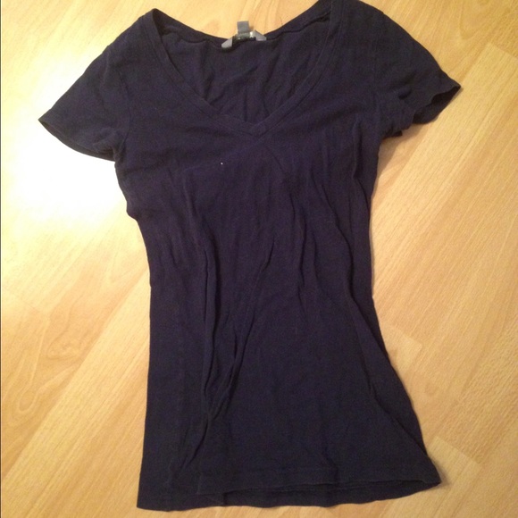 Dark blue v neck