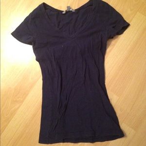 Dark blue v neck