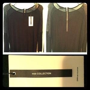 NWT Zara W&B Collection Dolman Sleeve Top!