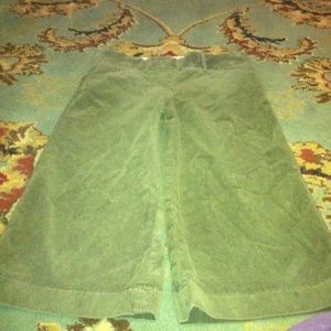 editor gaucho Capri wide leg olive