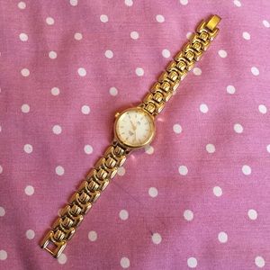 Gold wrist watch