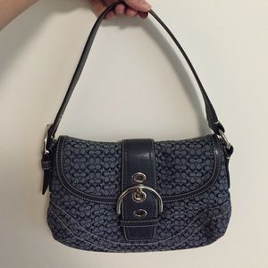 Navy Blue Coach Purse