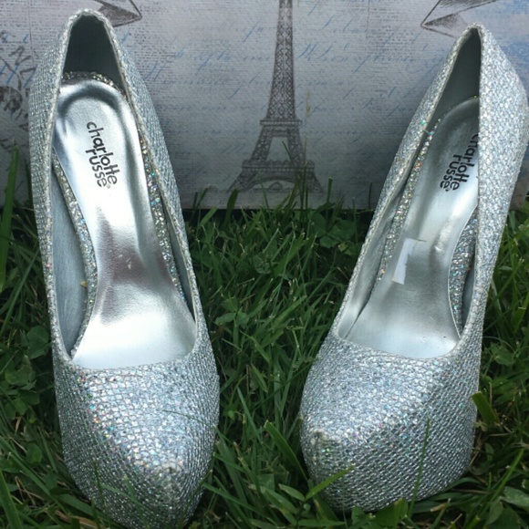 Glittery high heels