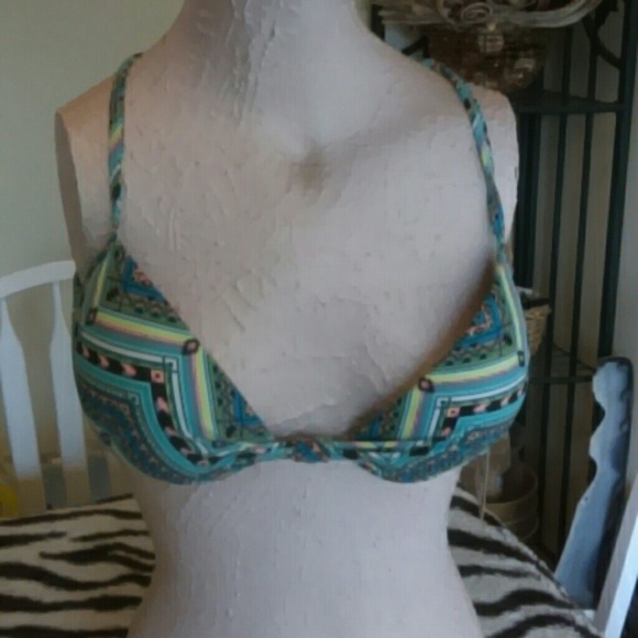 Stunning Turquoise Axtec Print Bathing Suit