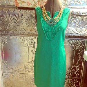 Sophisticated sheath dress.