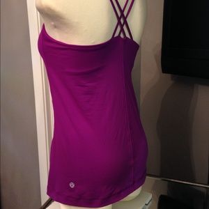 Fuschia Lululemon Cross-back Tank