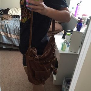 Mossimo brown cross body bag