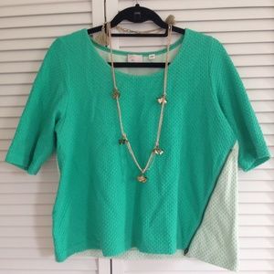 Postmark mint ponte top