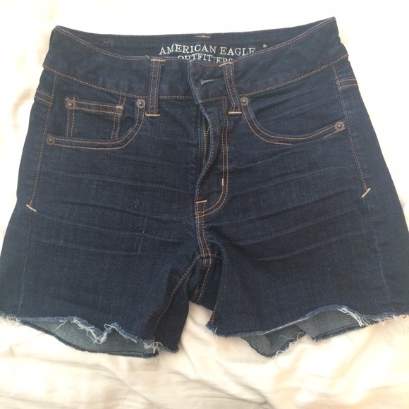 High waisted American eagle Jean shorts - Picture 2 of 3