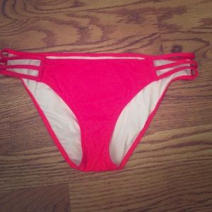 Red Victoria's Secret knockout bathing suit bottom