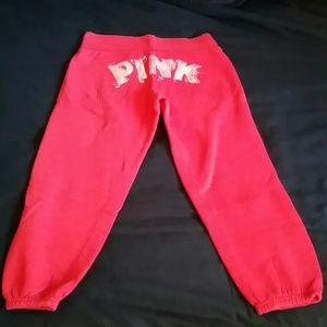 Red Victorias Secret PINK Sweats Size M