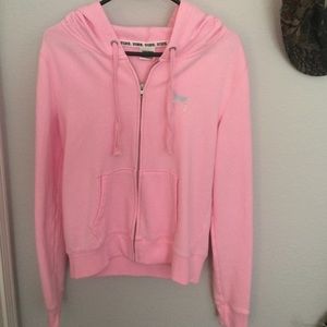 Zip up jacket from pink