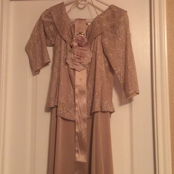 Mother of the Bride Dress with Decorated Sash